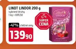 Terno LINDT LINDOR 200 g vybrané druhy nabídka