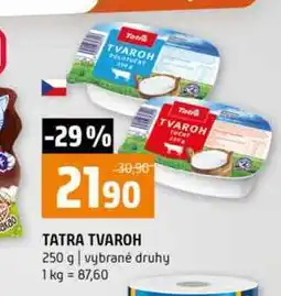 Terno TATRA TVAROH 250 g vybrané druhy nabídka