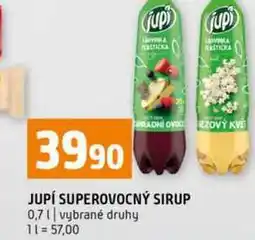 Terno JUPÍ SUPEROVOCNÝ SIRUP 0,7l vybrané druhy nabídka