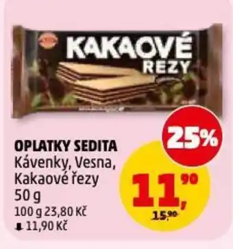 Penny Market Oplatky sedita Kávenky, Vesna, Kakaové řezy nabídka
