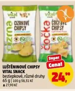 Penny Market Luštěninové chipsy vital snack bezlepkové nabídka