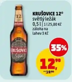 Penny Market Krušovice 12 světlý ležák nabídka