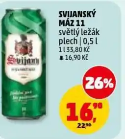 Penny Market Svijanský máz 11 světlý ležák nabídka
