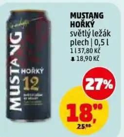 Penny Market Mustang hořký světlý ležák nabídka