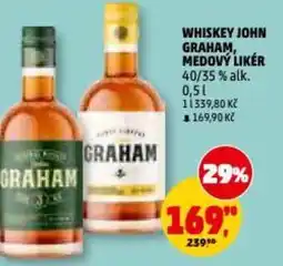 Penny Market Whiskey john graham, medový likér 40/35% alk. nabídka