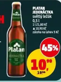 Penny Market Platan jedenáctka světlý ležák nabídka