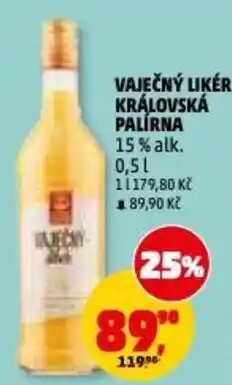 Penny Market Vaječný likér královská palírna 15% alk. nabídka