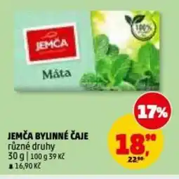 Penny Market Jemča bylinné čaje nabídka
