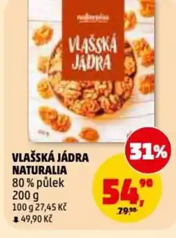 Penny Market Vlašská jádra naturalia 80% půlek nabídka