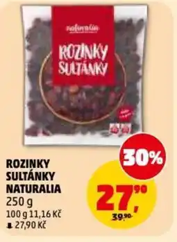Penny Market Rozinky sultánky naturalia nabídka