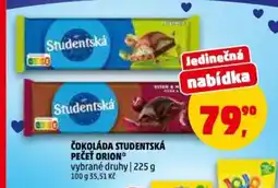 Penny Market Čokoláda studentská pečeť orion nabídka