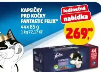 Penny Market Kapsičky pro kočky fantastic felix nabídka