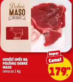 Penny Market Hovězí směs na polévku dobré maso nabídka