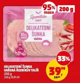 Penny Market Delikatesní šunka vařená řezníkův talíř nabídka