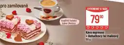 Globus Káva espresso + šlehačkový řez malinový nabídka