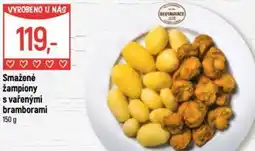 Globus Smažené žampiony s vařenými bramborami nabídka