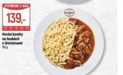 Globus Hovězí kostky na houbách s těstovinami nabídka