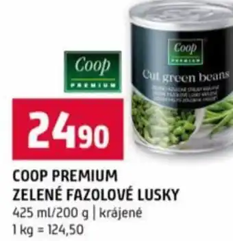 Terno Coop premium zelené fazolové lusky nabídka