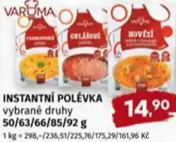 Terno Instantní polévka nabídka