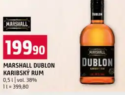 Terno Marshall dublon karibský rum nabídka