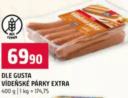 Terno Dle gusta vídeňské párky extra nabídka