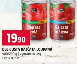 Terno Dle gusta rajčata loupaná nabídka