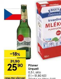Tesco Pivo pilsner urquell nabídka