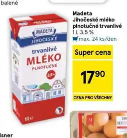 Tesco Trvanlivé mléko 3,5% nabídka