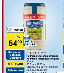 Tesco Hellmann´s tatarská omáčka, majonéza nabídka