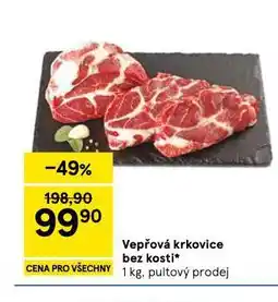 Tesco Vepřová krkovice bez kosti nabídka
