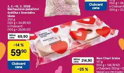 Tesco Srdíčka z lineckého těsta nabídka