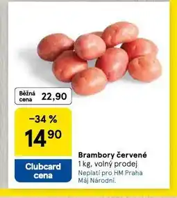 Tesco Brambory červené nabídka