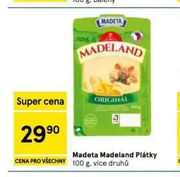 Tesco Madeta madeland plátky nabídka