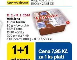 Tesco Mlékárna kunín termix nabídka