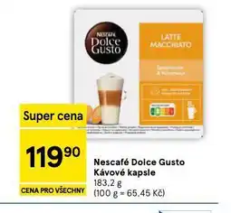 Tesco Nescafé dolce gusto kávové kapsle nabídka
