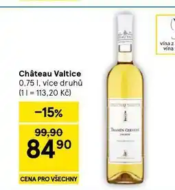 Tesco Chateua valtice nabídka