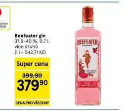 Tesco Beefeater gin nabídka