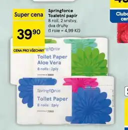 Tesco Springforce toaletní papír nabídka