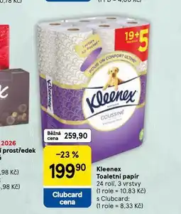 Tesco Kleenex toaletní papír nabídka