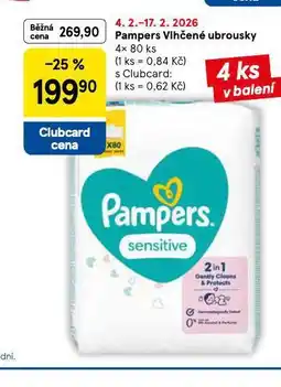 Tesco Pampers dětské vlhčené ubrousky nabídka