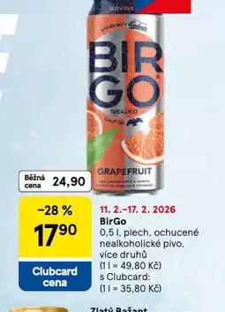 Tesco Birgo nabídka