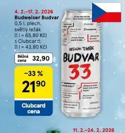 Tesco Pivo budvar 33 nabídka
