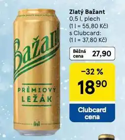 Tesco Pivo zlatý bažant nabídka