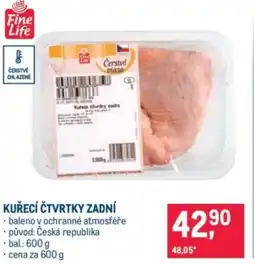 Makro Fine Life Kuřecí čtvrtky zadní nabídka