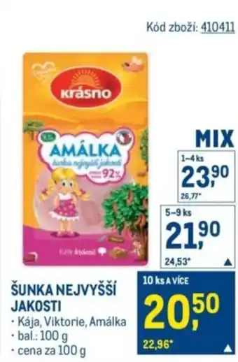 Makro Šunka nejvyšší jakosti nabídka