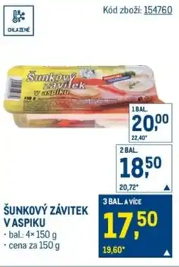 Makro Šunkový závitek v aspiku nabídka