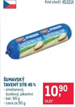 Makro Šumavský tavený sýr 45% nabídka