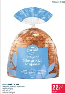 Makro Slovanské chleby nabídka