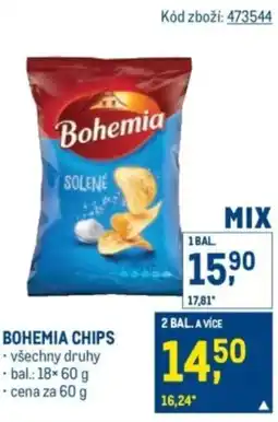 Makro Bohemia chips nabídka