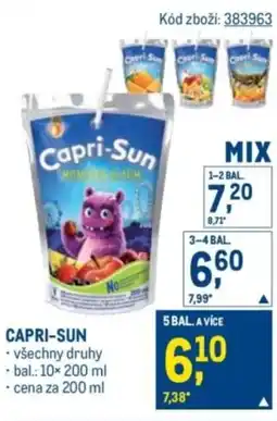 Makro Capri-sun nabídka